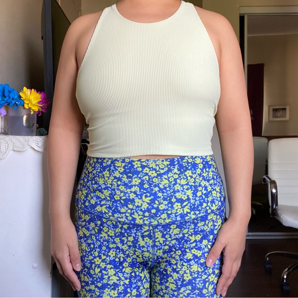 floral cropped leggings